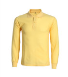 1195# Healthy cotton Lapel solid color long sleeve