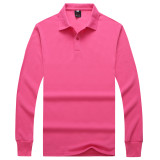 8121# Judy solid color lapel thickenedl long sleeve