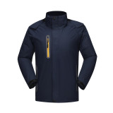 1919# pu waterproof high-end reflective jacket