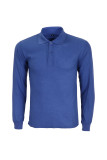 1195# Healthy cotton Lapel solid color long sleeve
