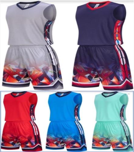 5 Color Basketball Uniform #8034