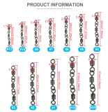 3 swivels fishing , Triple Swivels