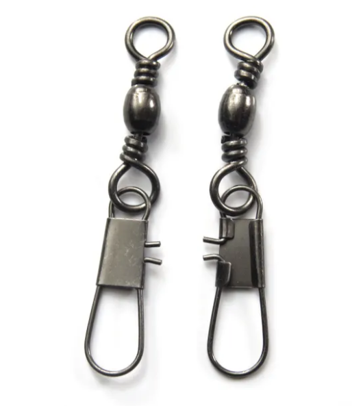 Stainless steel fishing Barrel Swivels with Interlock Snap ,rated from 13 LB to 101 LB