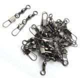 Stainless steel fishing Barrel Swivels with Interlock Snap ,rated from 13 LB to 101 LB