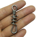 Swivels Fishing Connector Screwed Snap Swivel Hook Sea Fishing Tackle Stainless Steel
