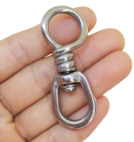 Stainless Steel Fishing Swivel, Hook Lure Connector High Strength for Tuna Longline Sea Saltwater Fishing