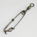 Stainless steel Fishing Rolling Swivel with Long line Clips Snap,Sea Fishing Gear