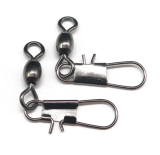 Stainless steel fishing crane swivel with interlock snap ,rated from 15lb to 125 lb