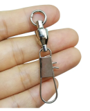 Fishing Ball Bearing Swivel with Interlock Snap ,Rated From 19 LB to 154 LB