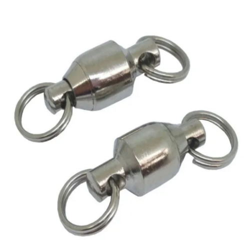 Fishing Ball Bearing Swivels with split ring ,Rated from 8 LB TO 130 LB,Saltwater Fishing Tackle