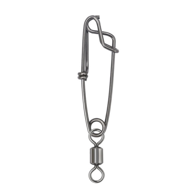 Stainless steel Fishing Rolling Swivel with Long line Clips Snap,Sea Fishing Gear