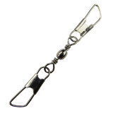 Fishing Barrel Swivels with Double Safety Snap ,rated from 9 LB to 150 LB