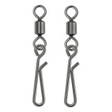 Stainless steel Fishing Rolling Swivel with Hanging Snap ,rated from 7lb to 46 lb