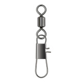 stainless steel Fishing rolling swivels with interlock snap ,size 12 to size 4/0 rated from 13 LB To 126 LB