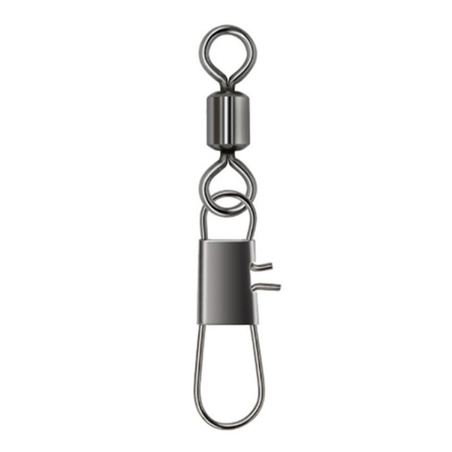 stainless steel Fishing rolling swivels with interlock snap ,size 12 to size 4/0 rated from 13 LB To 126 LB