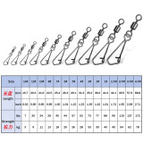 Stainless steel Fishing Rolling Swivel With Hooked Snap ,rated from 7 LB to 176 LB