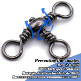 3 Way Swivel Stainless steel Fishing Barrel Swivel ,rated from 29 lb to 148 LB
