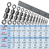Stainless steel Fishing High speed double rolling swivels ,size 14 to 10/0 ,rated from 7 LB TO 700 LB