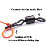 Stainless steel Fishing Rolling Swivels With Side Line Clip ，rated from 29 LB TO 88 LB
