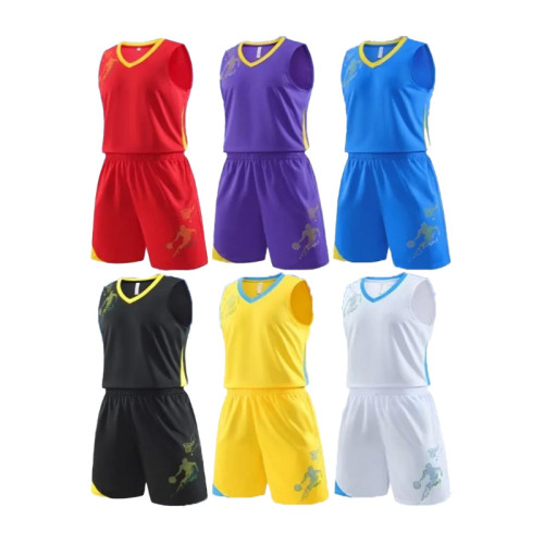 6 Color Basketball Uniform #8042