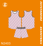 Adult/Kids Men Women 2 Color Basketball Uniform N2403(Have Big Size)