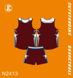 Adult/Kids Men Women 3 Color Basketball Uniform N2413(Have Big Size)