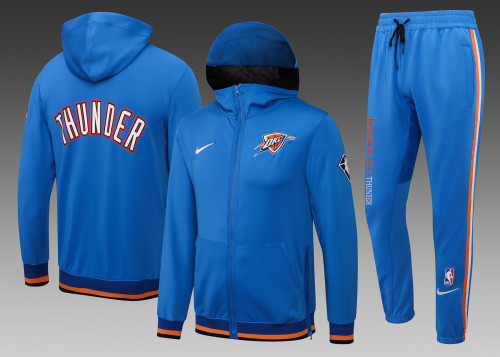 22/23 Oklahoma City Thunder Full-Zip Hoodie Tracksuits