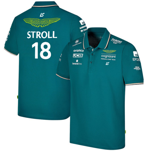 Aston Martin Aramco Cognizant F1 2023 Official Lance Stroll Team Driver POLO