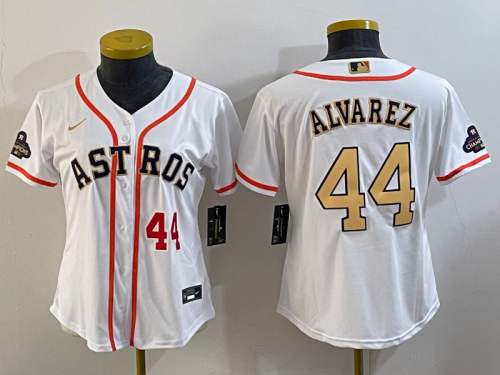 Houston Astros Women's champions baseball jersey ALVAREZ 44