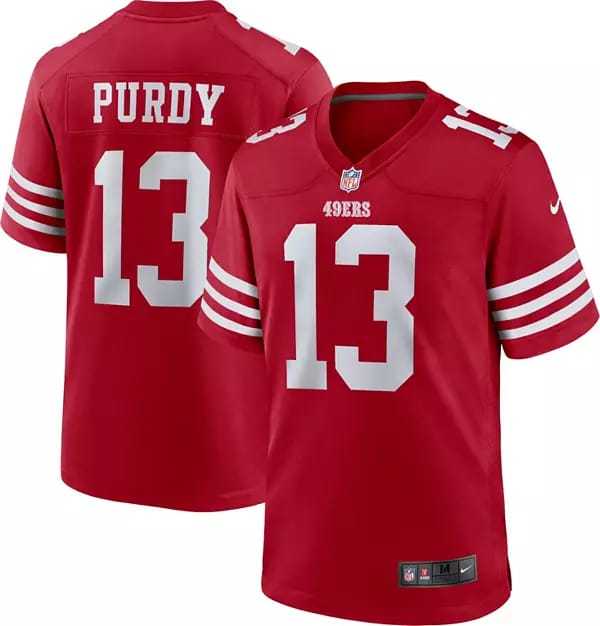 men 49ers PURDY 13 basketball jersey