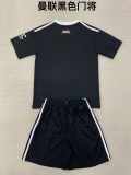 24/25 Manchester United Purple Goalkeeper Kids Kit