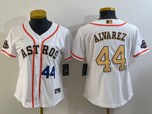 Houston Astros Women's champions baseball jersey ALVAREZ 44