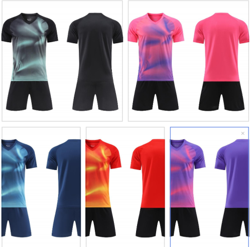 Kids Adult 5 Color  Football Uniform #7303 (jing)