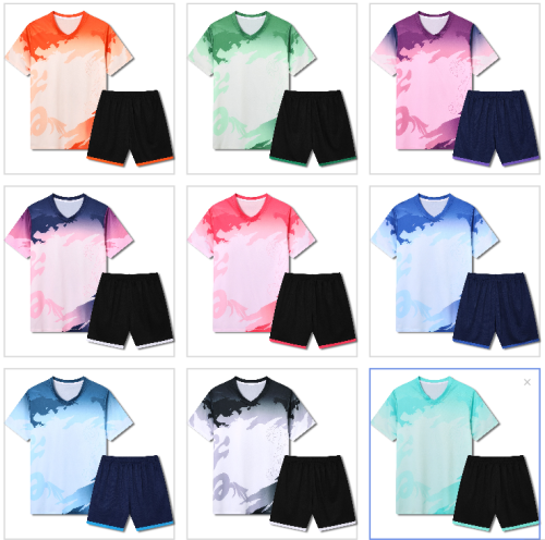 Kids Adult 9 Color Football Uniform #5002 (ZY)