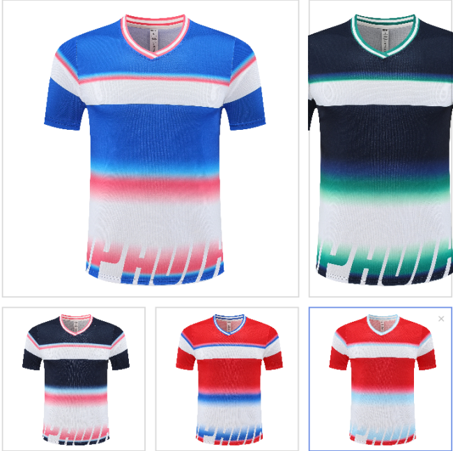 Adult 5 Color Badminton Shirt #S1022 (ZY)