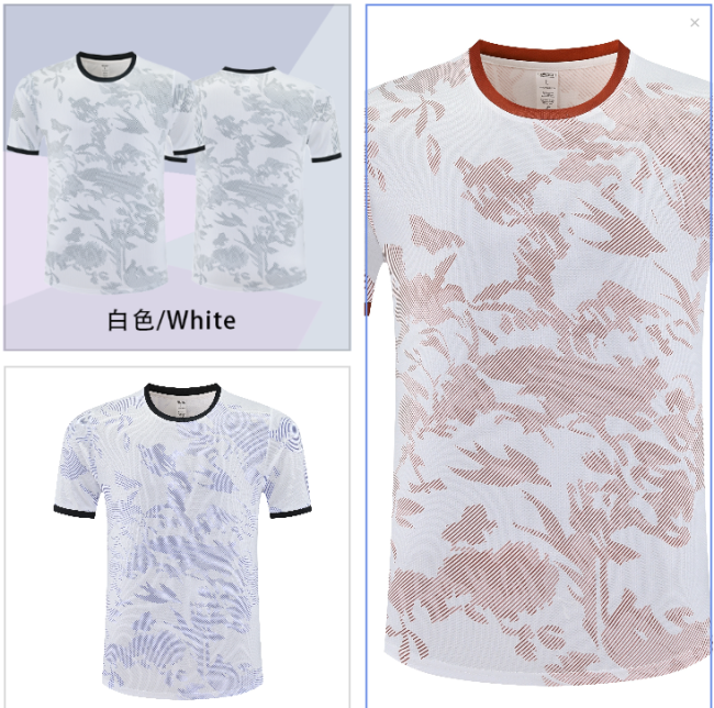 Adult 3 Color Badminton Shirt #S1033 (ZY)