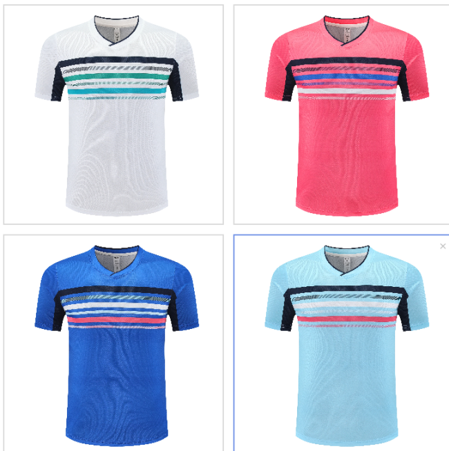 Adult 4 Color Badminton Shirt #S1025 (ZY)