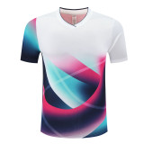 Adult 3 Color Badminton Shirt #S1028 (ZY)