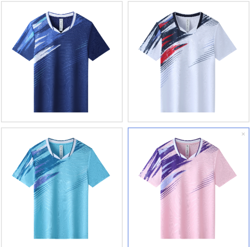 Adult 4 Color Badminton Jersey #AY0227(DLS)