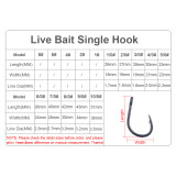 UNCLESPORT High Carbon Steel Fishing Cut Gorilla Hook Circle Hook for Saltwater Fishing Black Nickle Color Fishhook