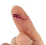 45 ° Elevation Angle Fishing Barbed Hook Red Worm Overturned Head Lifelike Lure Bait Carp Fishhooks