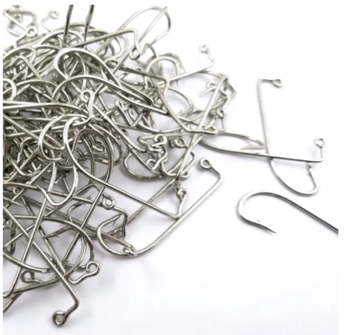 90 Degree Right Angle Hook DIY Homemade Upside Down Single Hook High Carbon Steel Barbed Anti-corrosion Fishhooks
