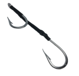 Fishing Assit Hook With Line, Twin Hooks, Stainless Steel Hook For Saltwater Fishing