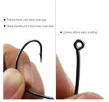 Fishing Wide Gape Hooks ,High Carbon Steel Hook, Stainless , 1/0-5/0