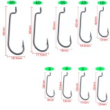 Fishing Worm Hooks for Soft Bait Carbon Steel Carp Worm Hook 6#-5/0# Mustad Fish Hooks