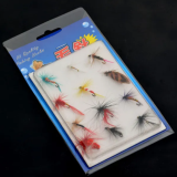 12 Pieces /set Nymph Fly Trout Fly Fishing Baits Fly Fishing Lure Set Insect Style Artificial Bait With Feather Single Hook