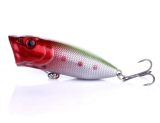 Popper Lure 6.5CM 11G fishing bait 6# high carbon steel hook hard bait plastic lure carp fishing tackle
