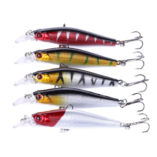 Minnow Fishing Lure 8CM-8.5G-6# Jerkbait Isca Crankbait Hard Baits Big Wobbler Crank Fishing Lure