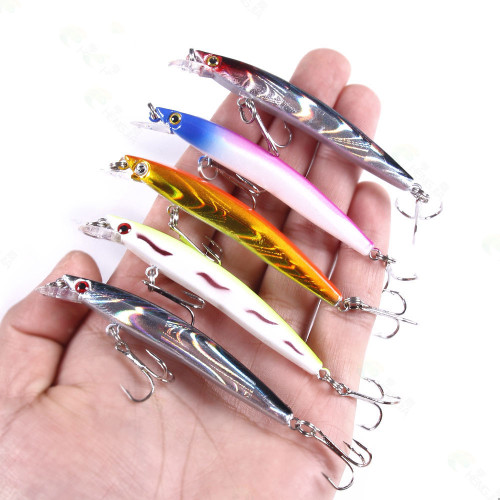 Minnow Fishing Lures 8CM-5G-6# Wobbler Minnow Hard Bait Stickbait Pike Carp Bass Crankbait Fishing Tackle