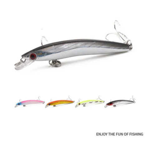 Minnow Fishing Lures 8CM-5G-6# Wobbler Minnow Hard Bait Stickbait Pike Carp Bass Crankbait Fishing Tackle